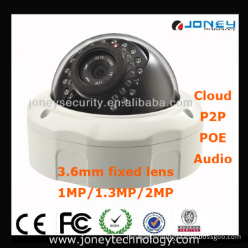 Professional 2MP 1080P IR P2p IP Camera with Poe and Audio
